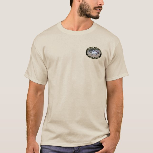 Wilde Pferde im Nationalpark Theodore Roosevelt T-Shirt (Vorderseite)