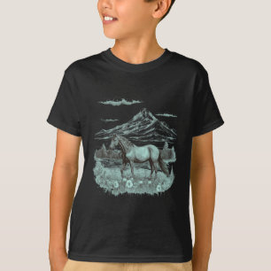 Wilde Pferde Kunst, Dichtung und Musik Schifffahrt T-Shirt