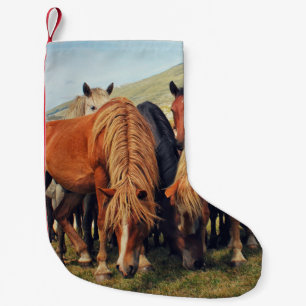 Wilde Pferde Livno Naturlandschaft Kleiner Weihnachtsstrumpf