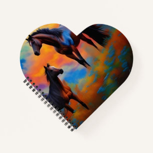 Wilde Pferde *personalize* Notizbuch