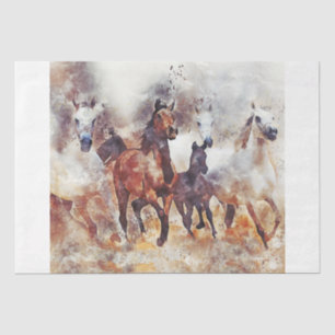 Wilde Pferde Western 15x15 Dekoupage Tissue Seidenpapier