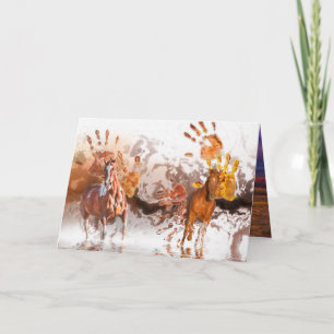 Wilde Pferde WILD HANDS Karte