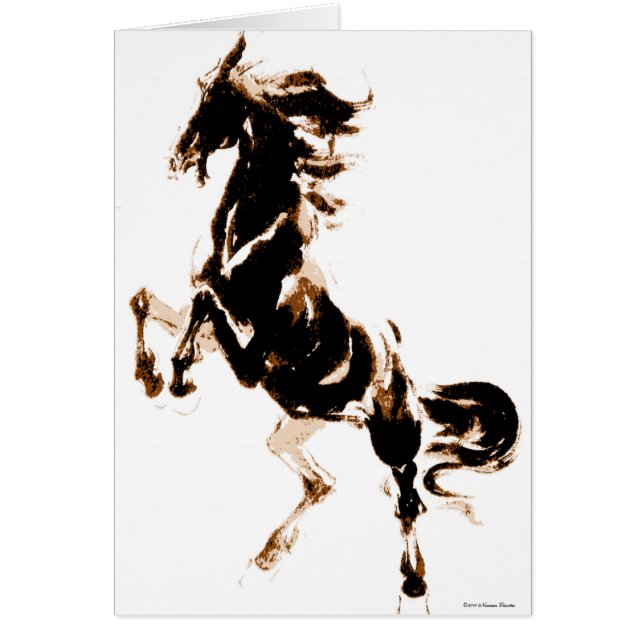 Wilde Pferdekarte (Vorne)