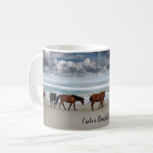 Wilde Pferdekorolla-äußere Banken NC Kaffeetasse