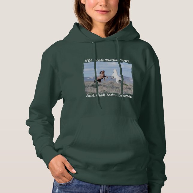 Wilde PferdeKriegers-Ausflüge des Hoodie (Vorderseite)