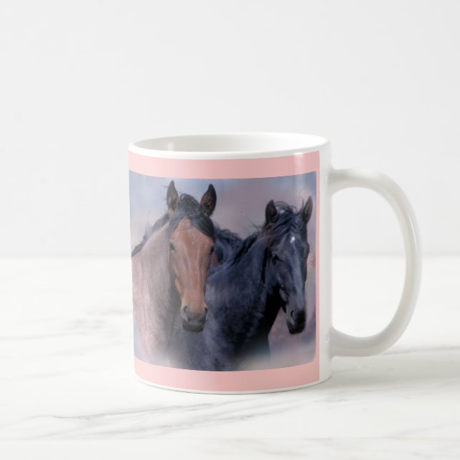 Wilde PferdeTasse Kaffeetasse (Rechts)