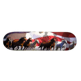 Wilde PferdeWestern-Freiheit Skateboard