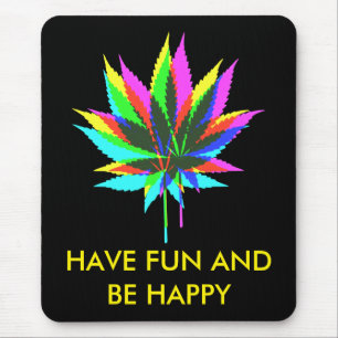 Wilde Pflanze - Neonfarben + Ihre Ideen Mousepad