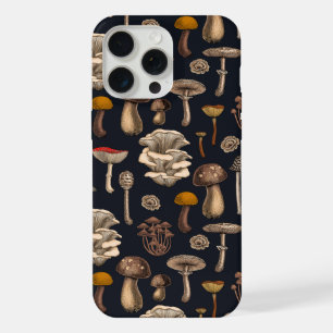 Wilde Pilze auf Graphit-Schwarz iPhone 15 Pro Max Hülle