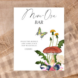 Wilde Pilze Baby Shower Momosa Bar Poster