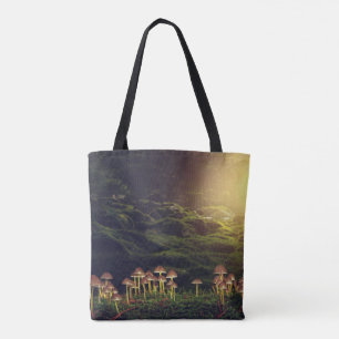 Wilde Pilze im Wald Tasche