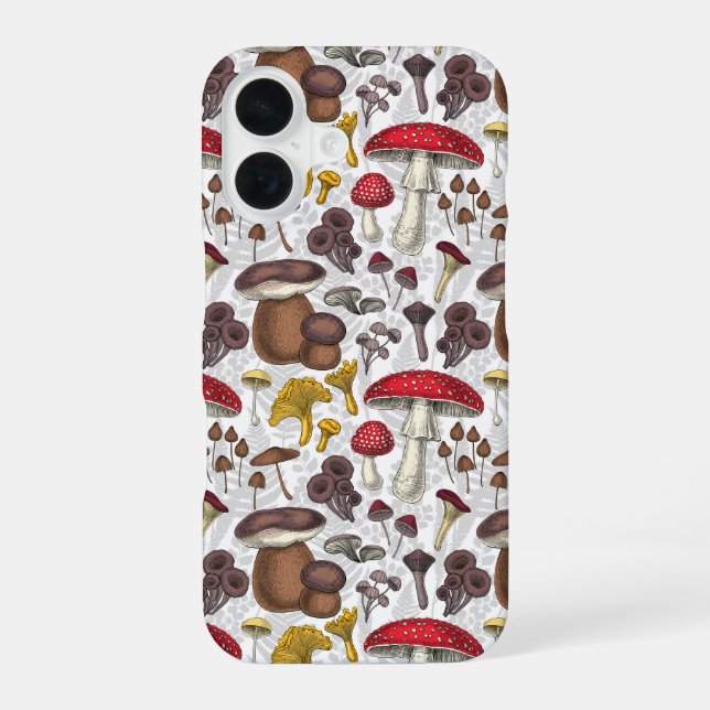 Wilde Pilze iPhone 16 Hülle (Rückseite)