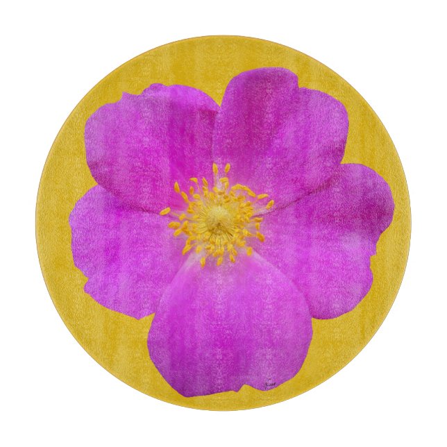 Wilde Rose 2 Schneidebrett (Vorderseite)