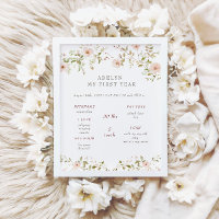 Wilde Rose Baby First Birthday Year Status Untersc