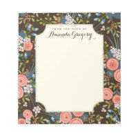 Wilde Rose Blumengarten Personalisiert Notepad