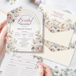 Wilde Rose Brautparty Rezept All In One Einladung