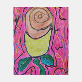 Wilde Rose Fleecedecke