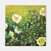 Wilde Rose, Gemälde von Van Gogh Magnet