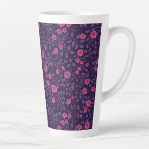 Wilde Rose in Rosa und lila Milchtasse