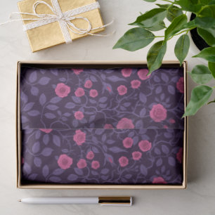Wilde Rose in Rosa und lila Seidenpapier