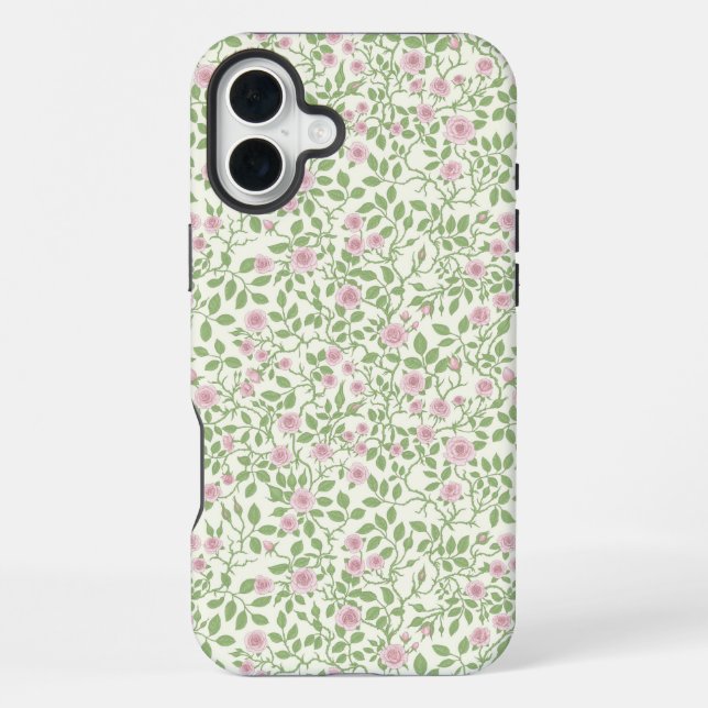 Wilde Rose iPhone 16 Plus Hülle (Rückseite)