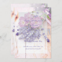 Wilde Rose & Lavender Sommer-Blume Hochzeit