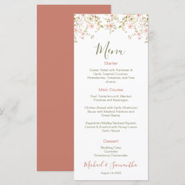 Wilde Rose Menükarte