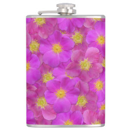 Wilde Rose Nahtloses Muster Flachmann