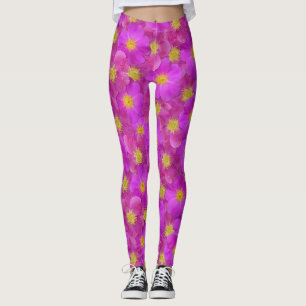 Wilde Rose Nahtloses Muster Leggings
