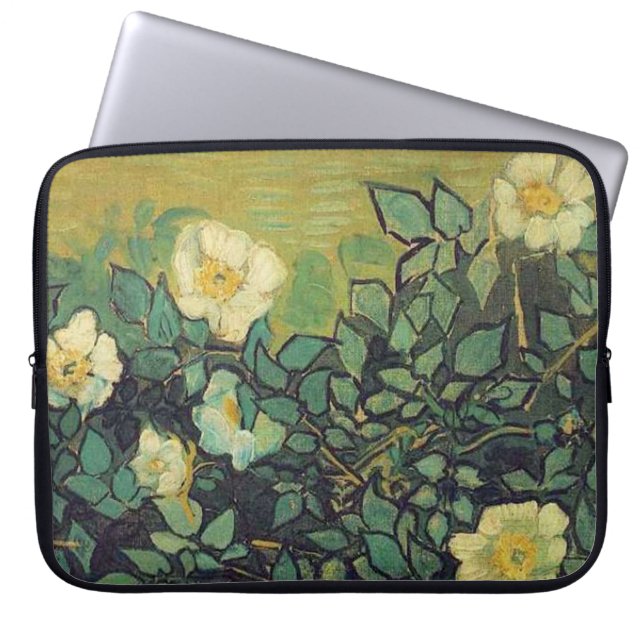 Wilde Rose, Vincent van Gogh. Laptopschutzhülle (Vorderseite)