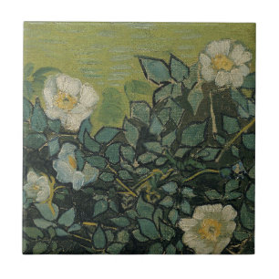 Wilde Rose von Vincent van Gogh Fliese
