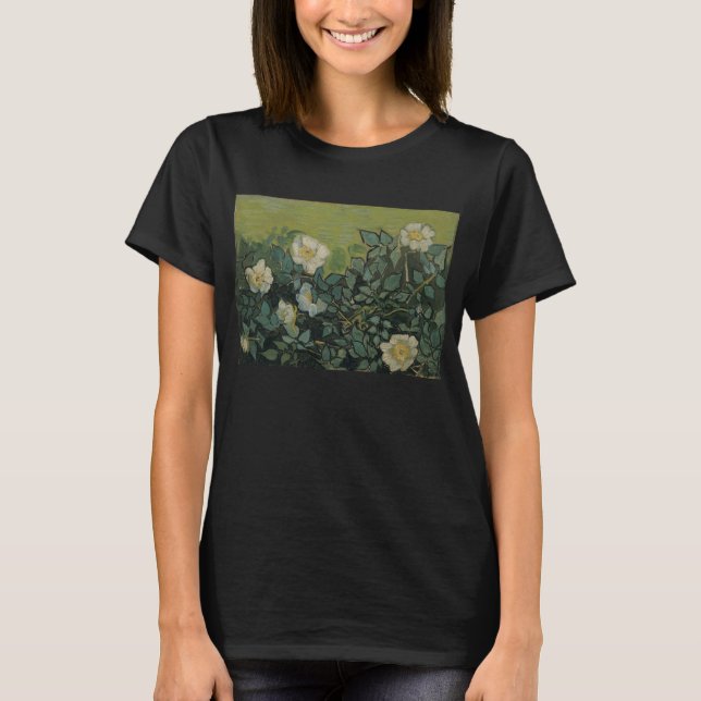Wilde Rose von Vincent van Gogh T-Shirt (Vorderseite)