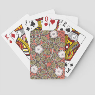 Wilde Rosen-Kunst-Illustration Blume Vintage Spielkarten