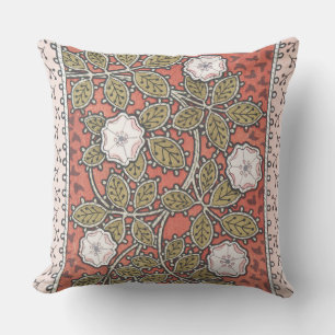 Wilde-Rosen-Kunstillustration Blume Vintage Kissen