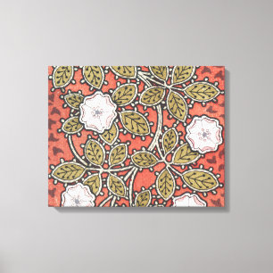 Wilde Rosen-Kunstillustration Blumen Vintage Leinwanddruck