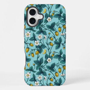 Wilde Rosen und Schmetterlinge /rosa/hellgrün/gelb iPhone 16 Plus Hülle