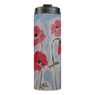 Wilde rote Pflaumen, thermal tumbler Thermosbecher