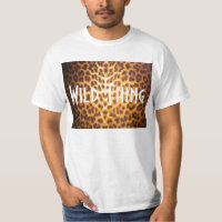 WILDE SACHE auf Leoparddruck T-Shirt