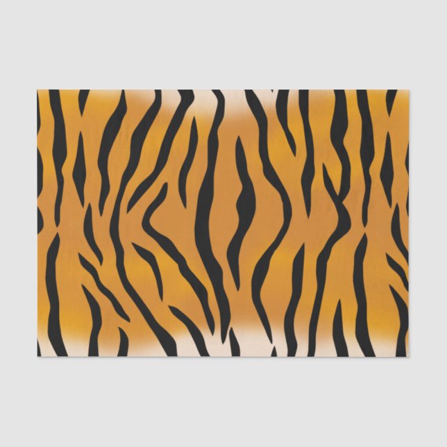 Wilde Sache-Tiger-Streifen Seidenpapier (Vorderseite)