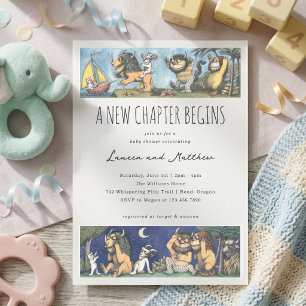 Wilde Sachen Abenteuer Baby Shower nach dem Bilder Einladung