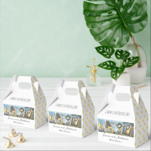 Wilde Sachen Abenteuer Baby Shower nach dem Bilder Geschenkschachtel