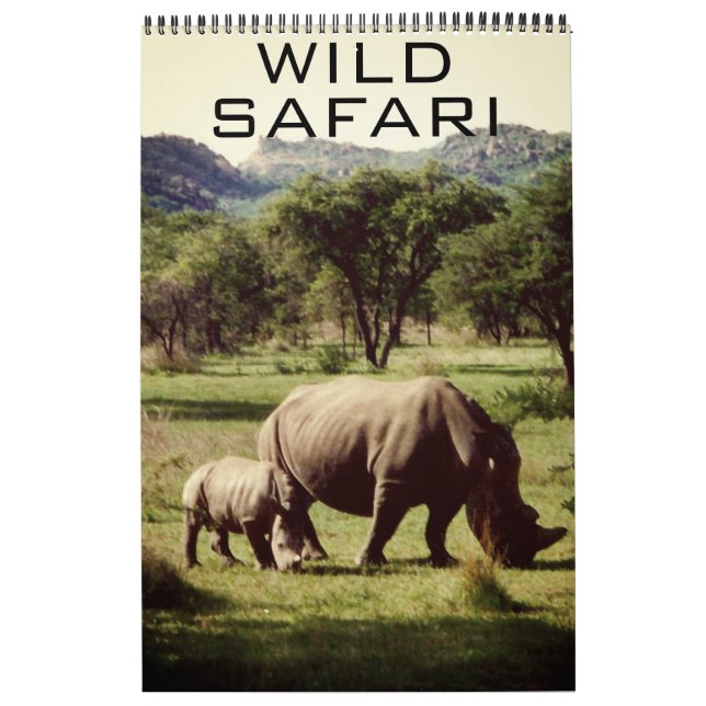 wilde Safari Kalender (Titelbild)