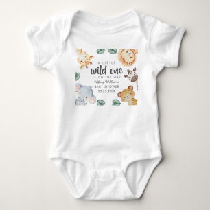 Wilde Safari-Tier-Baby-Party-Dekoration Baby Strampler