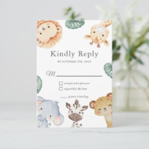 Wilde Safari-Tier-Baby-Shower-Dekoration