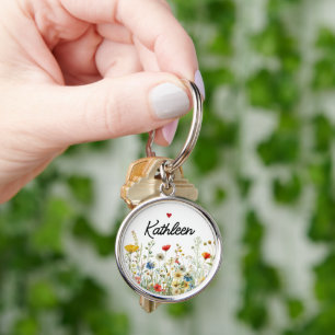 Wilde Schlüsselblumen-Schlüsselanhänger, Geschenk Schlüsselanhänger
