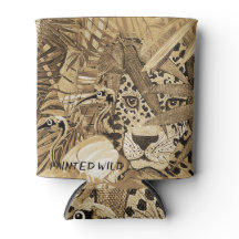 Wilde-Sepia-Leoparden-Getränkehalter