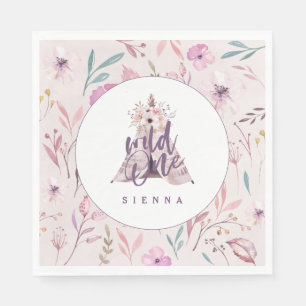 Wilde Servietten mit Teepeegeburtstags-Partys