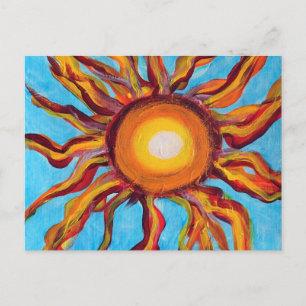 Wilde Sonne Postkarte