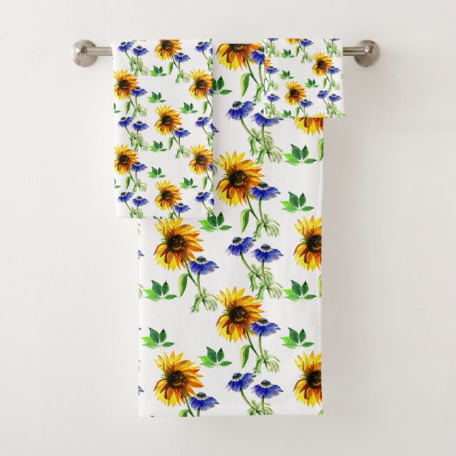 Wilde Sonnenblumen Badhandtuch Set (Insitu)