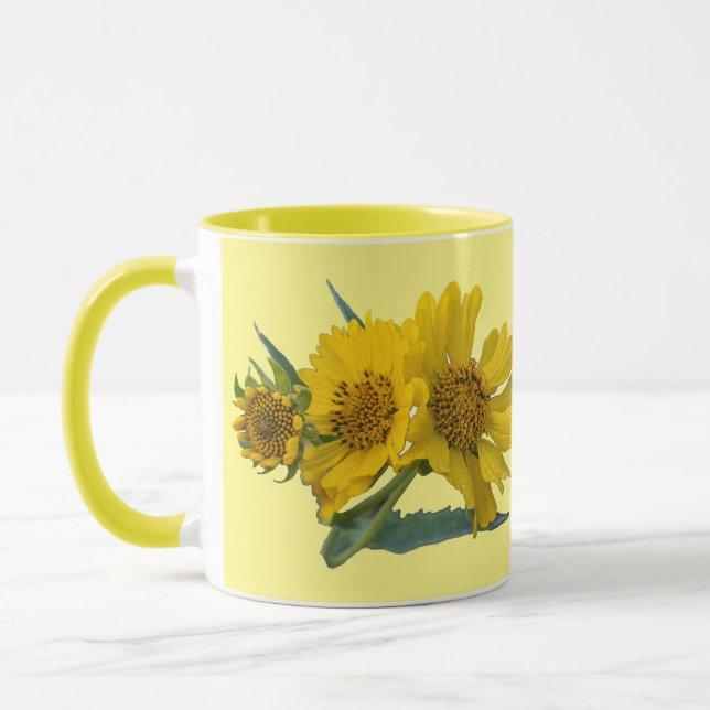 Wilde Sonnenblumen-Tasse Tasse (Links)